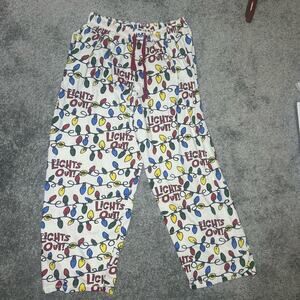 Lazy One Pajama Pants Men Extra Large 100% Cotton Flannel Holiday Christmas